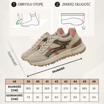 (🔥60% zniżki dzisiaj - nie przegap!) ⏰Ergonomiczna konstrukcja - miękkie i wygodne damskie ortopedyczne buty sportowe (wsparcie łuku stopy, łagodzenie dyskomfortu)