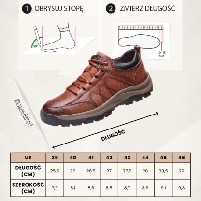 【🔥Dziś połowa ceny - nie przegap】 Ergonomicznie zaprojektowane buty ortopedyczne - konstrukcja z podparciem łuku stopy 👞Łatwo pozbądź się bólu stóp