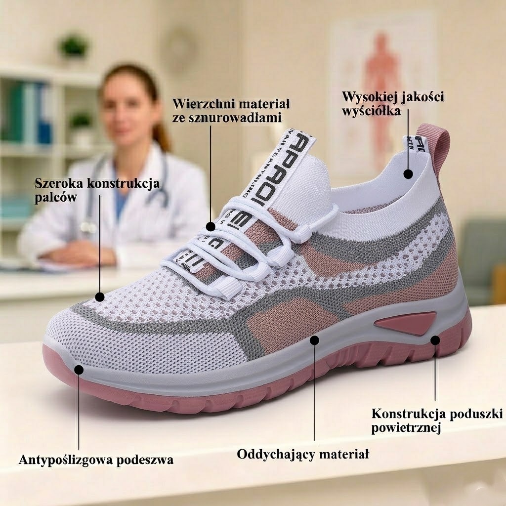 (🔥60% zniżki dzisiaj - nie przegap!) LULUMALASS® - Damskie buty ortopedyczne z amortyzacją ✅ Pożegnaj ból stóp i ciesz się całodziennym komfortem!