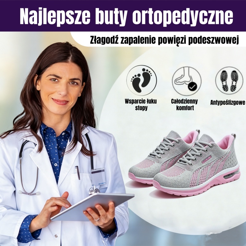 (🔥60% zniżki dzisiaj - nie przegap!) LULUMALASS® - Damskie buty ortopedyczne z amortyzacją ✅ Pożegnaj ból stóp i ciesz się całodziennym komfortem!