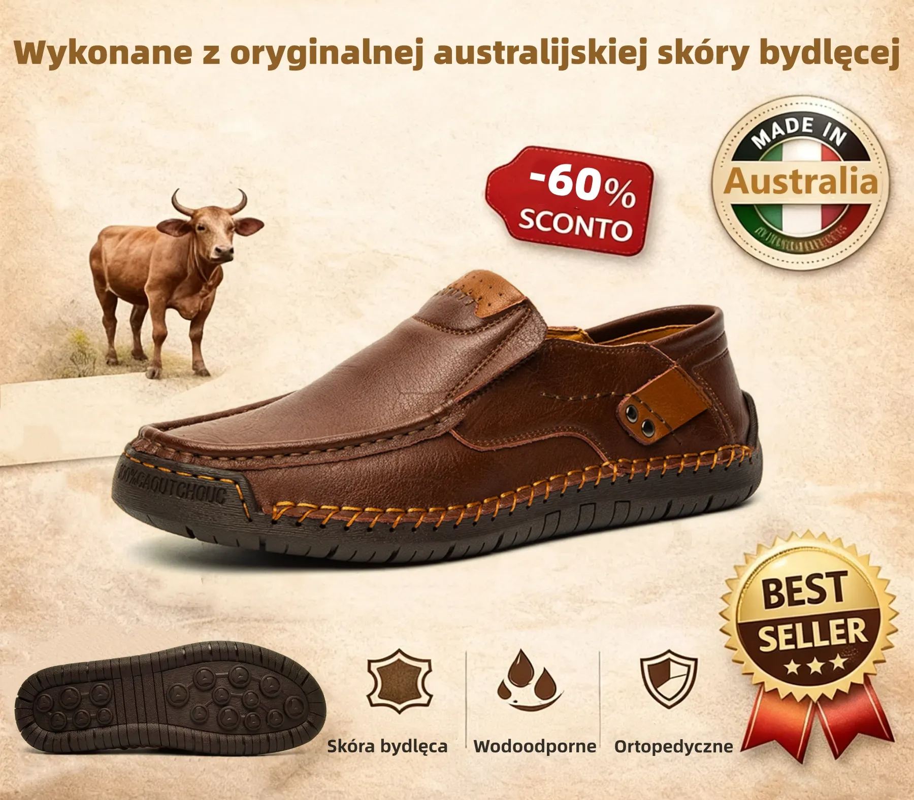 (🔥60% zniżki dzisiaj - nie przegap!)LULUMALASS®-Męskie skórzane buty ortopedyczne ✅ koniec bólu stóp, wygoda na cały dzień!