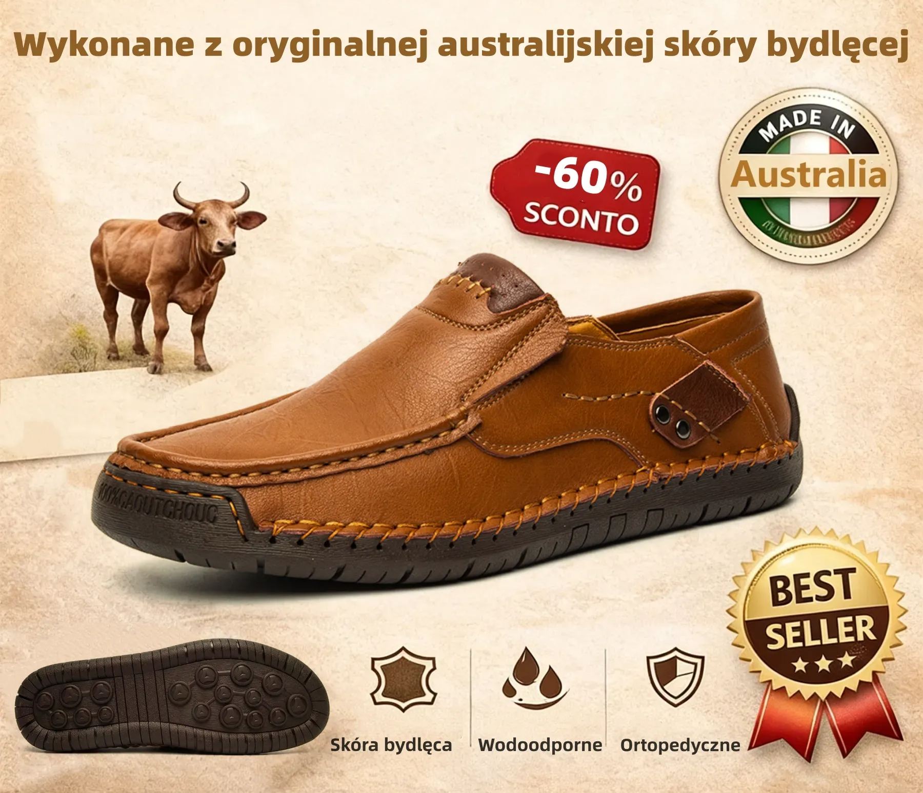 (🔥60% zniżki dzisiaj - nie przegap!)LULUMALASS®-Męskie skórzane buty ortopedyczne ✅ koniec bólu stóp, wygoda na cały dzień!