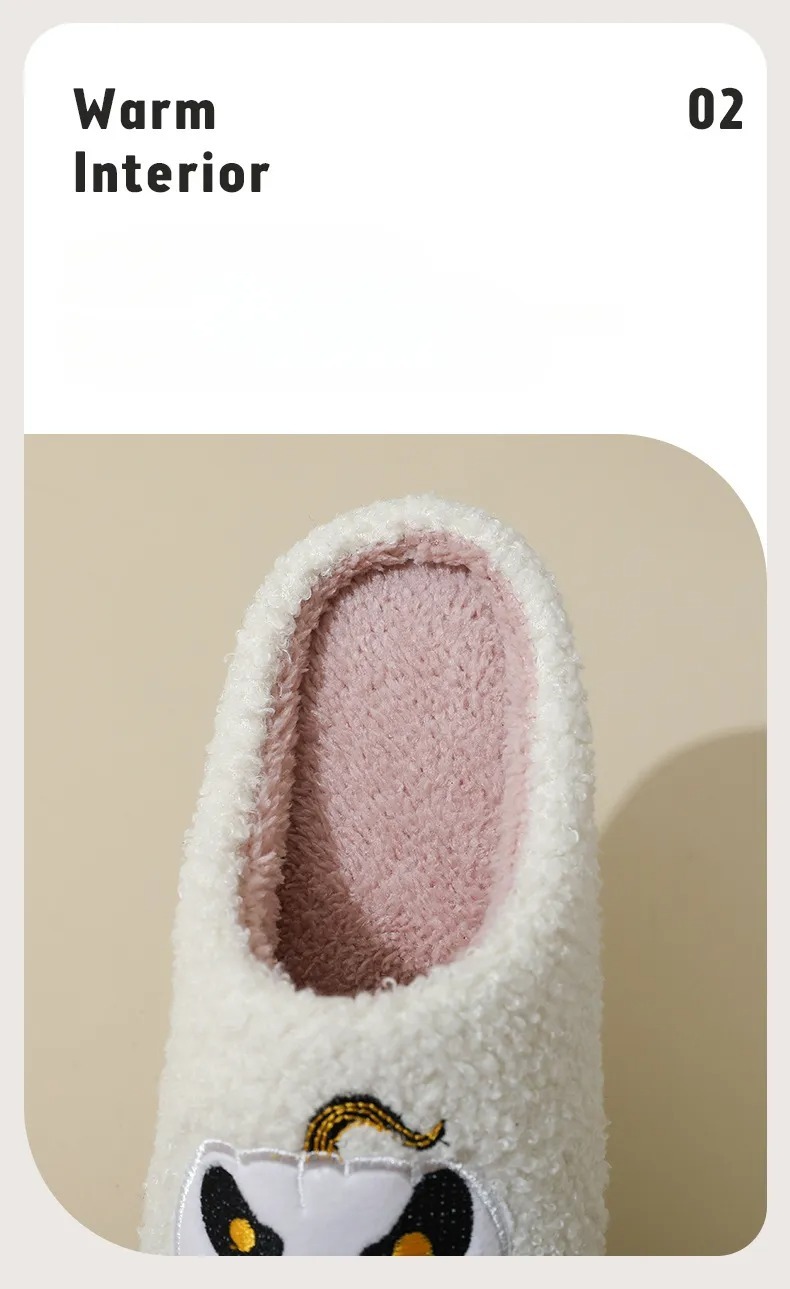 (🔥Specjalna oferta na Halloween: 60% zniżki – Nie przegap!🔥) Pluszowe kapcie w kształcie dyni na Halloween ✅Kup dwie pary butów za jedyne 162 zł