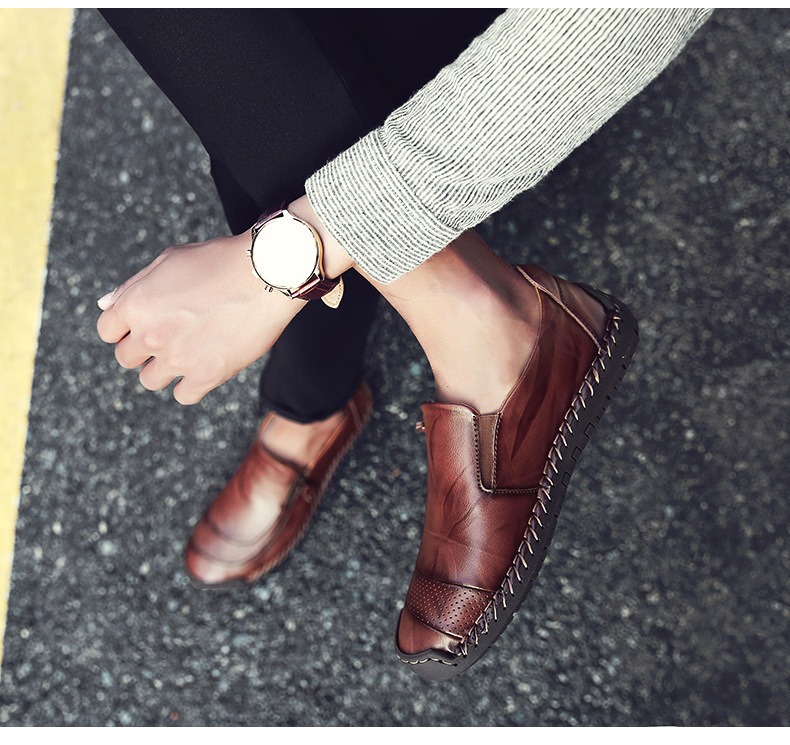 [Ograniczona czasowo: 60% zniżki, nie przegap] Stylowe, miękkie i wygodne włoskie skórzane buty ✅ Wsparcie łuku stopy ułatwia chodzenie