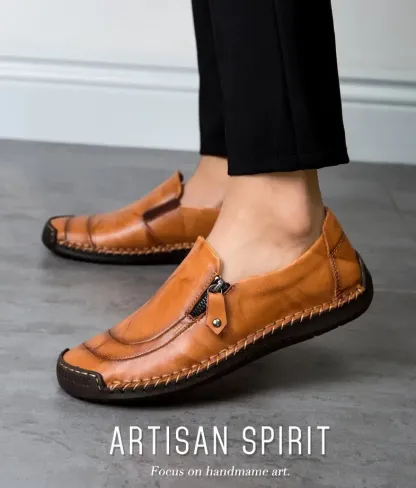 [Ograniczona czasowo: 60% zniżki, nie przegap] Stylowe, miękkie i wygodne włoskie skórzane buty ✅ Wsparcie łuku stopy ułatwia chodzenie