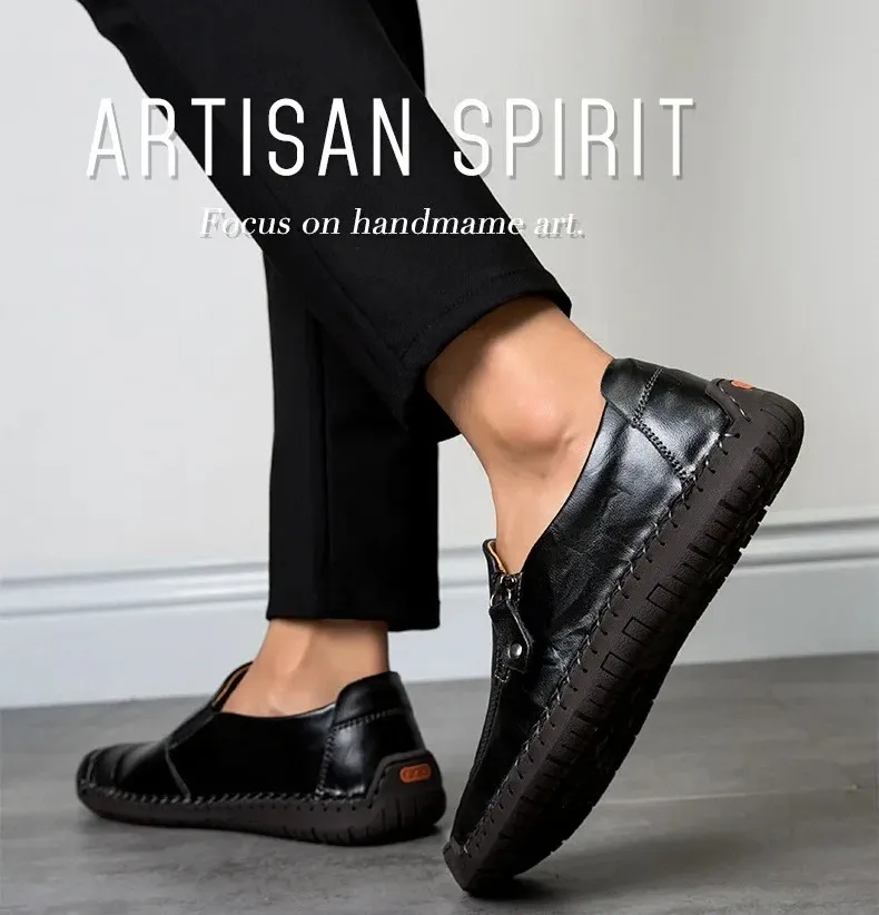 [Ograniczona czasowo: 60% zniżki, nie przegap] Stylowe, miękkie i wygodne włoskie skórzane buty ✅ Wsparcie łuku stopy ułatwia chodzenie