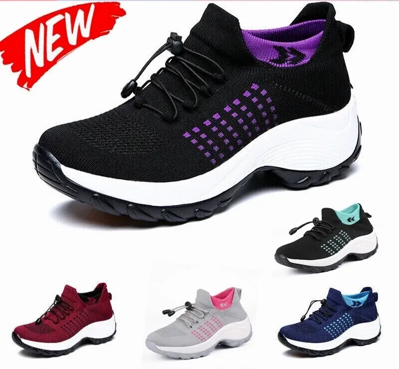 (🔥60% zniżki przez ograniczony czas - nie przegap) ⏰ Ergonomiczne - damskie buty sportowe, miękkie i wygodne (podparcie łuku stopy ułatwia chodzenie)