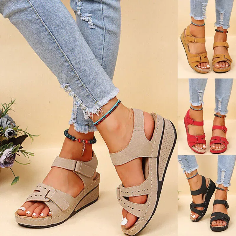 🔥Лимитирано време 50% отстъпка - Летни ортопедични сандали - Ергономичен дизайн✅ Направете разходката си по-удобна