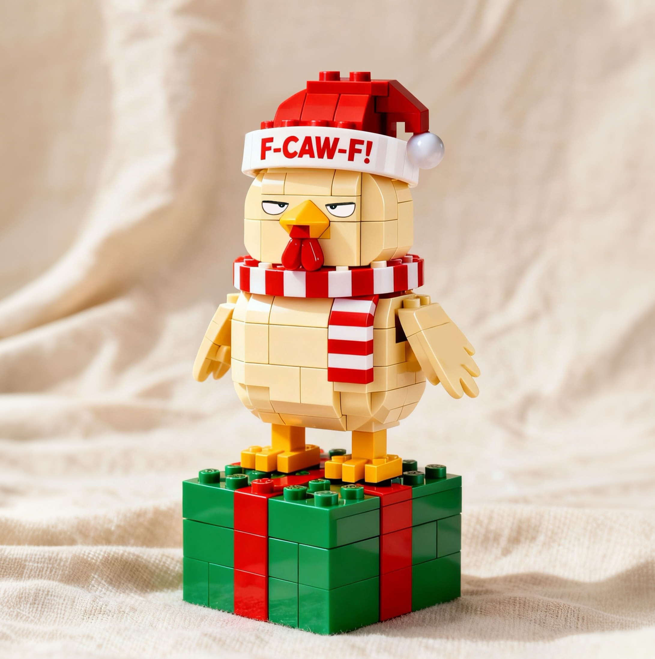 2025 New Edition — F-CAW-F Sassy Chicken Building Block Set
