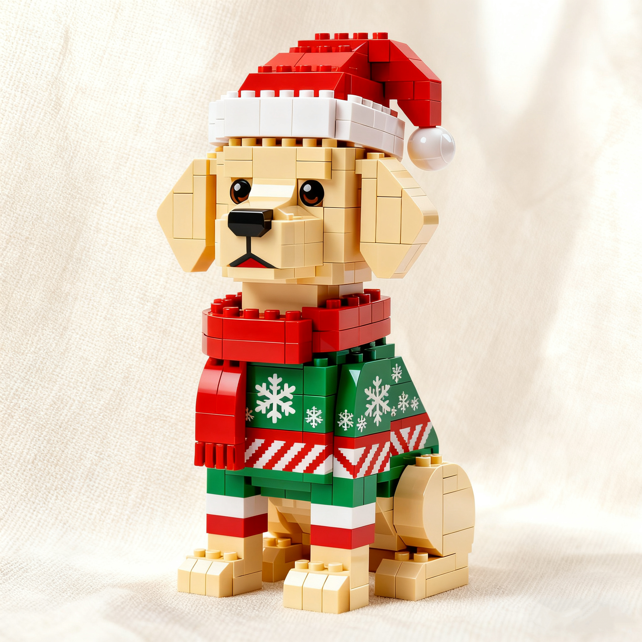 2025 Christmas Limited Edition-- Golden Retriever Brick Set