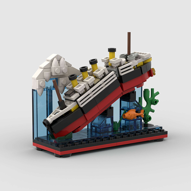 🚢Titanic Sinking Scene Micro Brick Set