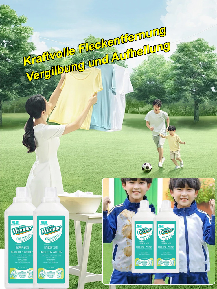 In nur 30 Sekunden werden 99,9% der hartnäckigen Flecken entfernt, ohne die Hände zu verletzen oder Kleidung zu beschädigen. 🧼✨