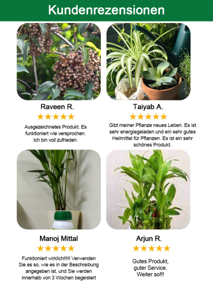 Enthält über zehn verschiedene natürliche Mineralien und Spurenelemente, um die Krankheitsresistenz von Pflanzen zu stärken. 🌿💪✨