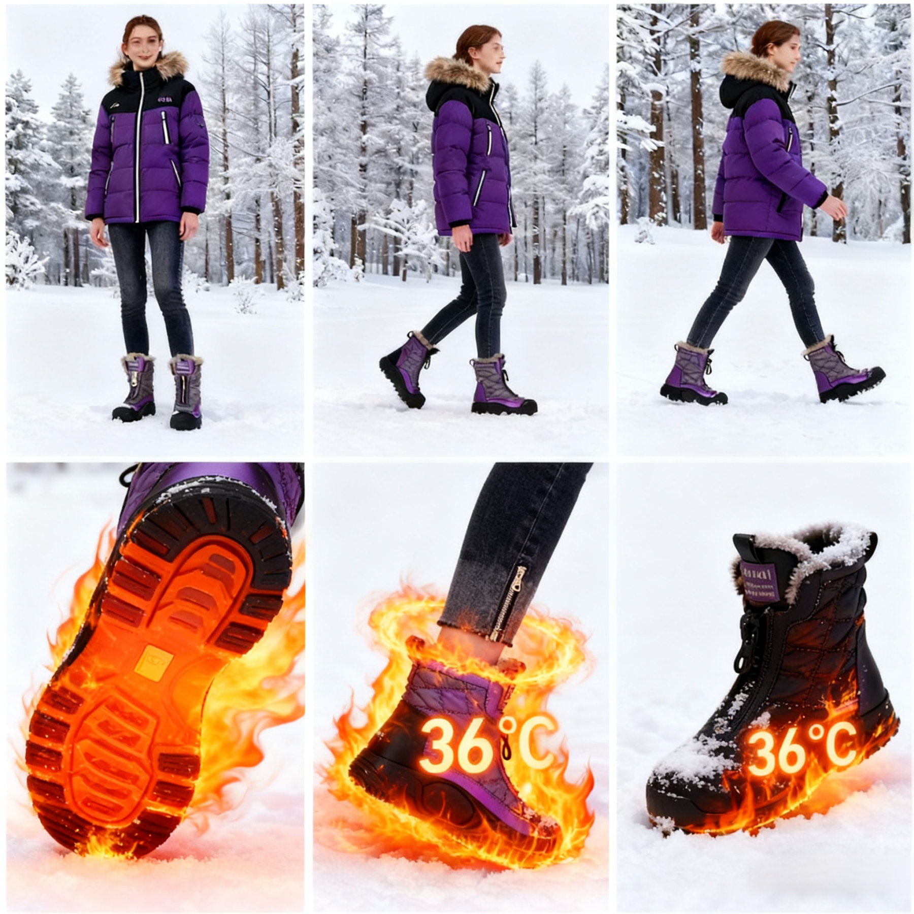 100% Kaschmir, kein Einfrieren bei -30 Grad Celsius, 5cm Höhenzunahme