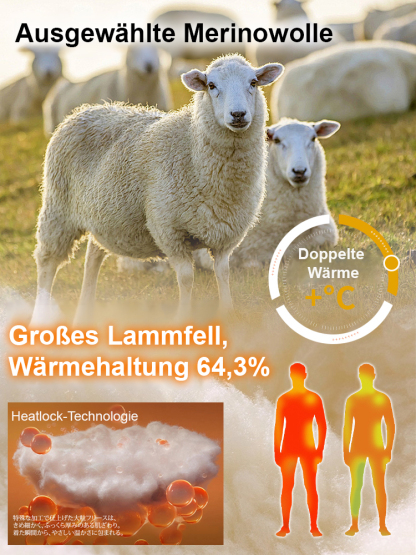  Extra warme, doppellagige Fleecejacke gegen Kälte