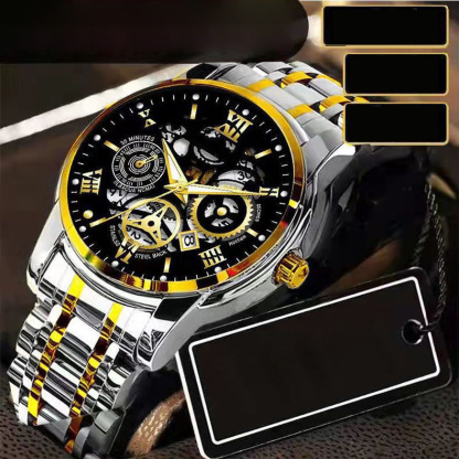 "Hochwertiges Schweizer Uhrwerk und Saphirglas-Mechanikuhr, ein Symbol männlicher Eleganz. Frauen werden begeistert auf Sie zukommen. ⌚💎✨"