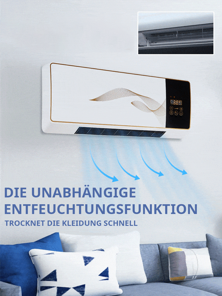 【Klimaanlage warm/kalt】Wandmontierte Klimaanlage für Zuhause, ausgezeichnet mit internationalem Energiesparpatent, weniger als 1 kWh pro Tag und Nacht 🌍💡