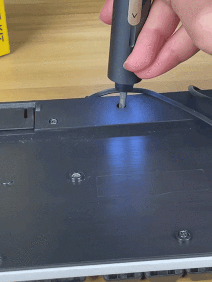 32 Arten von Bohrern für verschiedene Haushaltsgeräte und elektronische Geräte, mit eingebautem Lithium-Akku und integriertem Aufbewahrungskoffer, damit nichts verloren geht. 🔩🔧📦