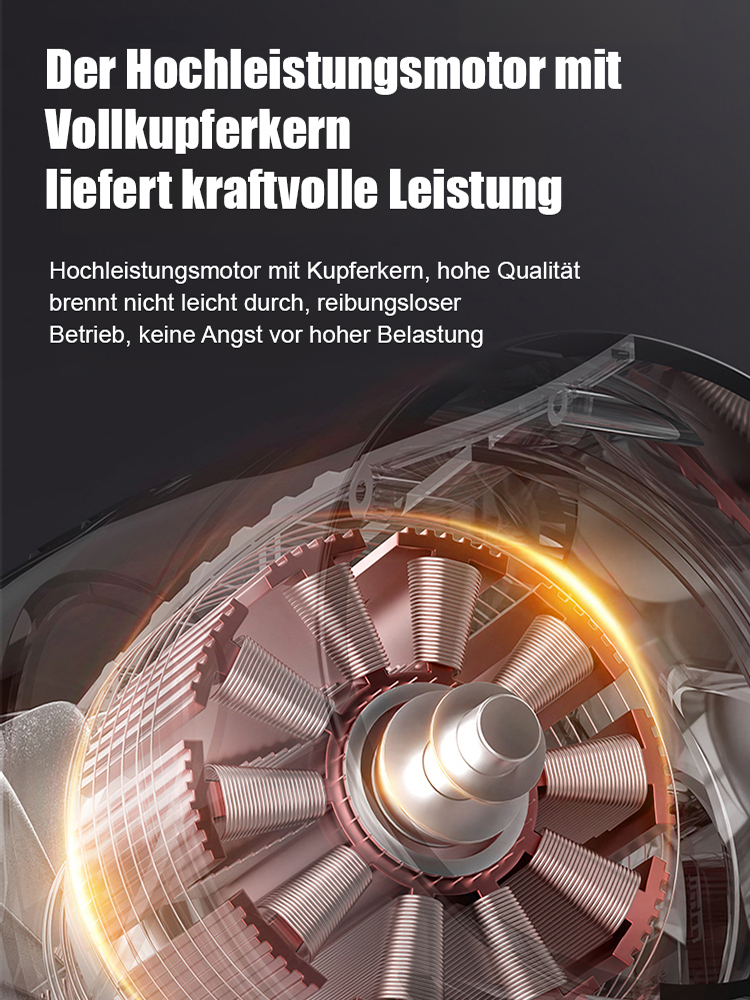 [Kostenlose Testversion] Superstarker Akku-Laubbläser mit einer Hochgeschwindigkeitsrotation von 130.000 Umdrehungen pro Minute, der Staub und Laub im Garten, Schnee auf dem Auto und Staub in den Ritzen im Auto mühelos wegblasen kann.