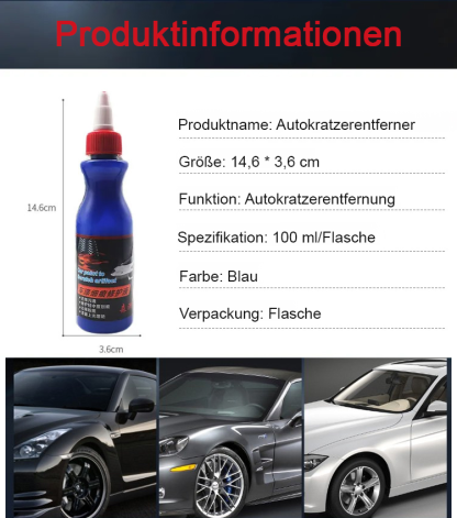Die fortschrittlichste Nanotechnologie in den USA, zertifiziert vom Deutschen Automobilclub (DAAD), unabhängig von der Farbe oder dem Modell Ihres Autos oder der Tiefe des Kratzers, dauert nur drei Sekunden und ein paar einfache Wischbewegungen, und der K