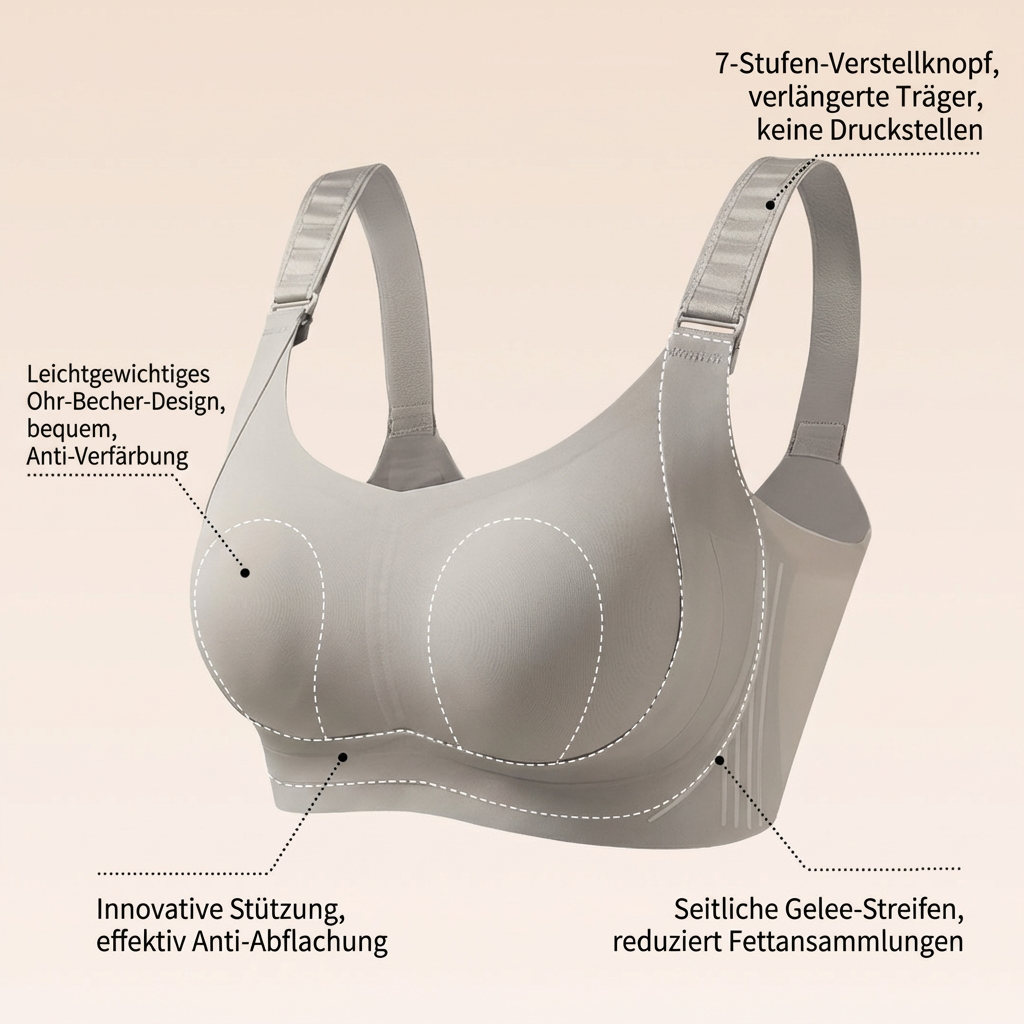 Verstellbarer Minimizer-BH für große Brüste: Stark formend & Herabhängen stoppen