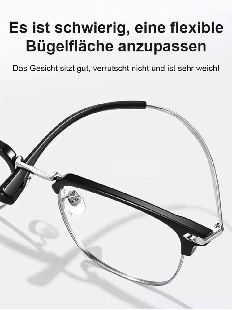 【Kostenlose Testversion】 Photochrome Brille mit automatischem Zoom und Blaulichtschutz zur Vorbeugung von Alterssichtigkeit.