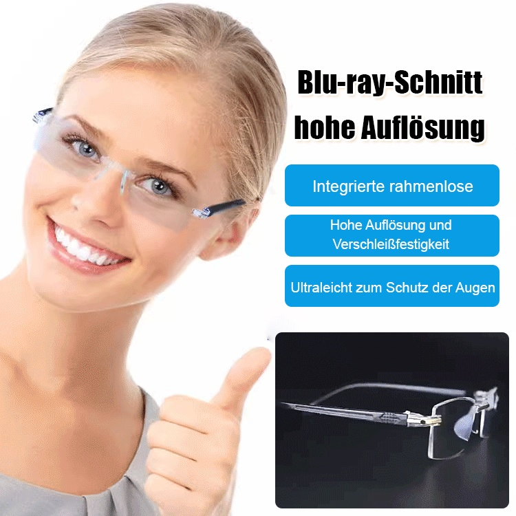 Hochwertige Blaulichtfilterbrille für Nah- und Fernsicht