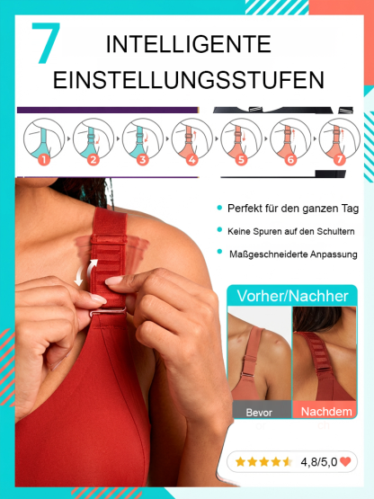 Verstellbarer Minimizer-BH für große Brüste: Stark formend & Herabhängen stoppen