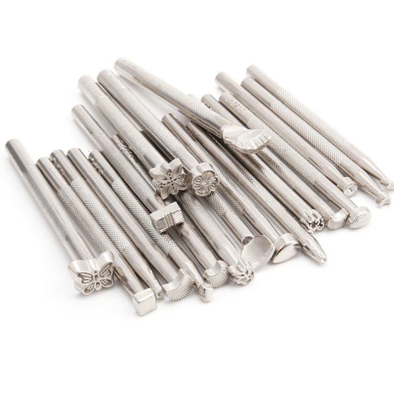 1Set(20Pcs)Leather Carving Hand Working Saddle Making Tools Engraving Craft Set