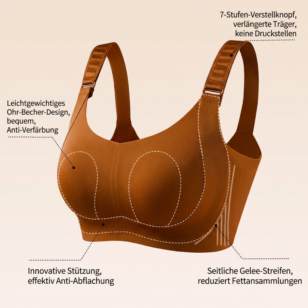 Verstellbarer Minimizer-BH für große Brüste: Stark formend & Herabhängen stoppen