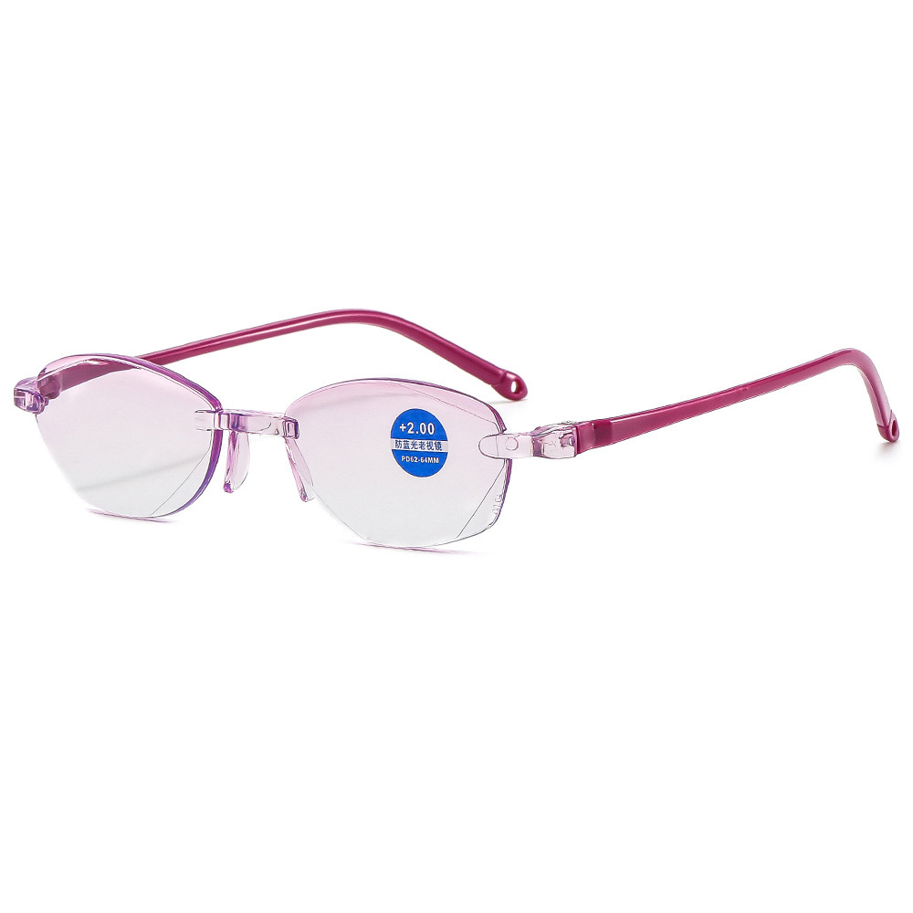Automatische Zoom-Lesebrille mit Blaulichtfilter und rahmenlosem Design