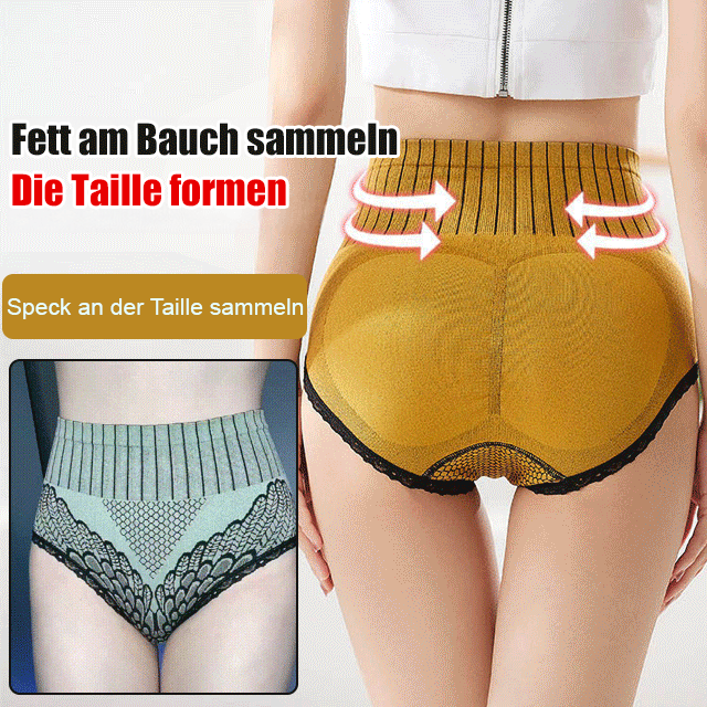 Damen High-Waist Butt Lifting Unterhose mit Engelsflügel