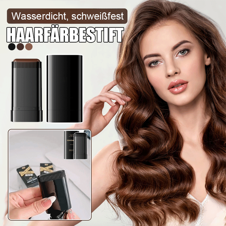 "Natürliche Pflanzenformel, 0 chemische Inhaltsstoffe, in 3 Sekunden färben. Regen oder Schweiß? Keine Farbverluste! 🌿💧🎨"