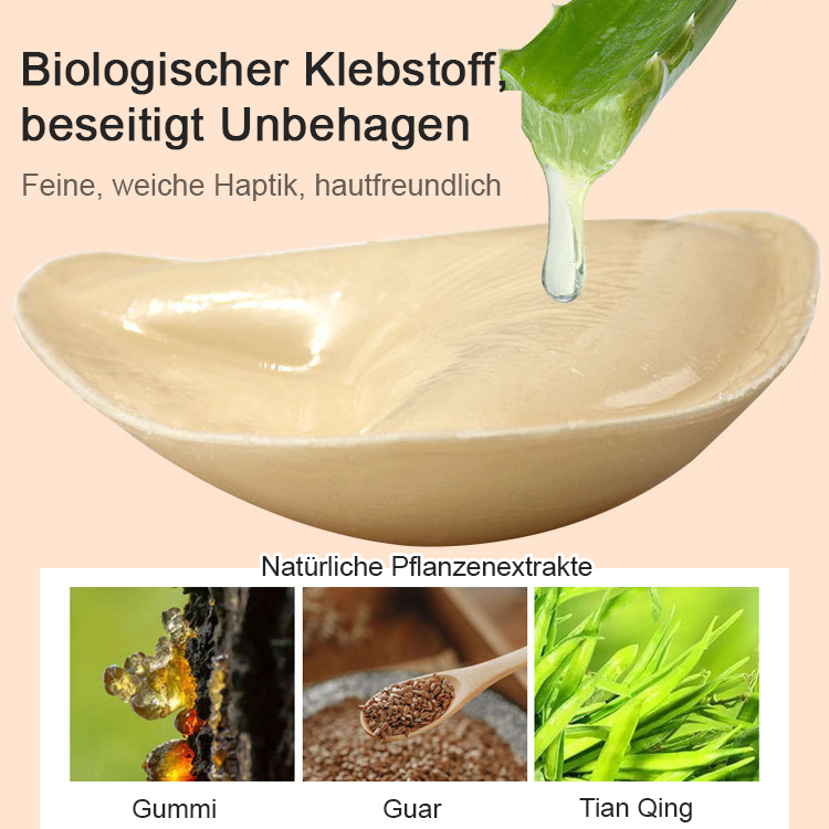 Dreieckiges, doppelseitiges, selbstklebendes, nahtloses Silikon-Brustpolster