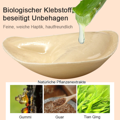 Dreieckiges, doppelseitiges, selbstklebendes, nahtloses Silikon-Brustpolster