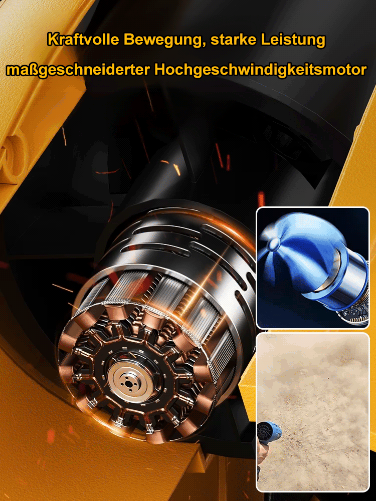 Der neueste bürstenlose Motor aus reinem Kupfer, das gleiche Fluid-Power-Design wie bei der NASA, 100.000 Pa Hochdruckluftvolumen, der Verkaufsschlager auf der Kölner Eisenwarenmesse