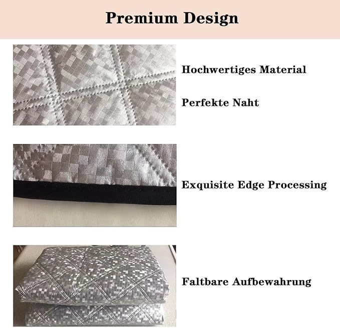 KEELYY Frontscheibenabdeckung Scheibenabdeckung Auto Winter Frostabdeckung Sonnenschutz Auto Frontscheib Autoscheibenabdeckung Winschutzscheiben Abdeckung Groß, 150 x 100cm