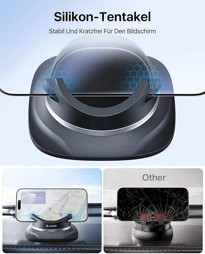 2025 Upgrade Handyhalterung Auto Armaturenbrett [1-Sekunden-Platzierung]