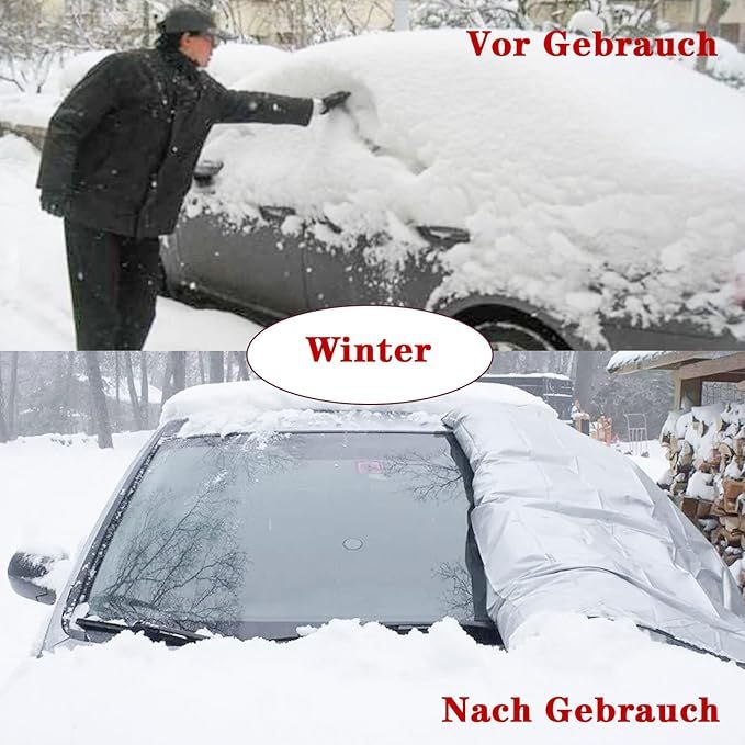 KEELYY Frontscheibenabdeckung Scheibenabdeckung Auto Winter Frostabdeckung Sonnenschutz Auto Frontscheib Autoscheibenabdeckung Winschutzscheiben Abdeckung Groß, 150 x 100cm