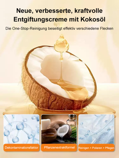 Entfernt hartnäckige Ölflecken in 3 Sekunden. Verkaufsschlager in großen Einkaufszentren. Hergestellt aus 100 % reinem, natürlichem Kokosöl, schmerzt nicht die Hände, enthält keine Chemikalien und ist sicherer.
