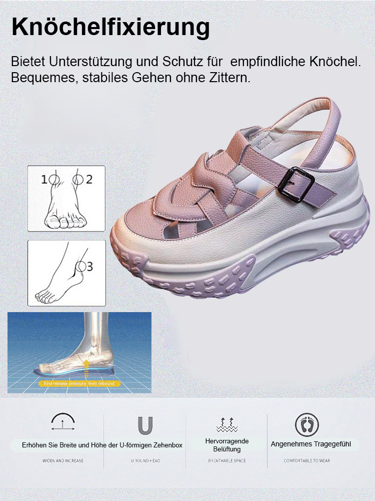 Hochwertige, modische Sandalen, die die Körpergröße erhöhen, weiche und bequeme Sohlen, Obermaterial aus italienischem Kalbsleder, rutschfest und langlebig