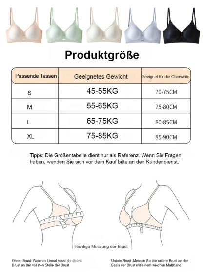 Kühler und trockener Stütz-BH von hoher Qualität, passt sich der Brustlinie europäischer Frauen perfekt an, reduziert überschüssiges Fett an den Seiten und am Rücken und lässt die Brüste fester und sexyer aussehen