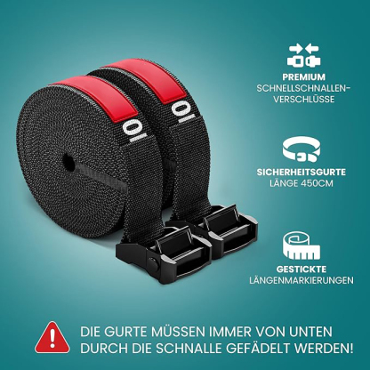 Turnringe Holz Gym Rings + Türanker & Trainings-eBook – Olympische Gymnastik Holzturnringe & Gurte + Markierungen | Turnerringe Gymnastikringe Fitness Ringe Workout Sport | Männer Frauen