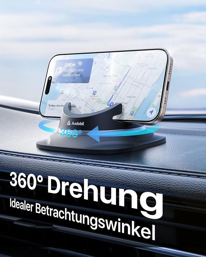 2025 Upgrade Handyhalterung Auto Armaturenbrett [1-Sekunden-Platzierung]