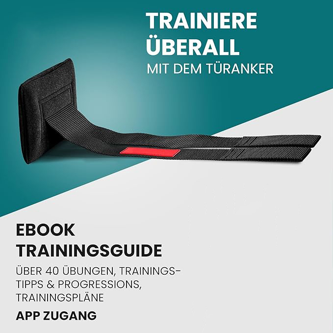 Turnringe Holz Gym Rings + Türanker & Trainings-eBook – Olympische Gymnastik Holzturnringe & Gurte + Markierungen | Turnerringe Gymnastikringe Fitness Ringe Workout Sport | Männer Frauen