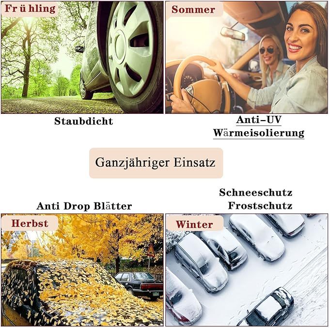 KEELYY Frontscheibenabdeckung Scheibenabdeckung Auto Winter Frostabdeckung Sonnenschutz Auto Frontscheib Autoscheibenabdeckung Winschutzscheiben Abdeckung Groß, 150 x 100cm
