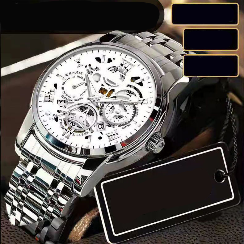 "Hochwertiges Schweizer Uhrwerk und Saphirglas-Mechanikuhr, ein Symbol männlicher Eleganz. Frauen werden begeistert auf Sie zukommen. ⌚💎✨"