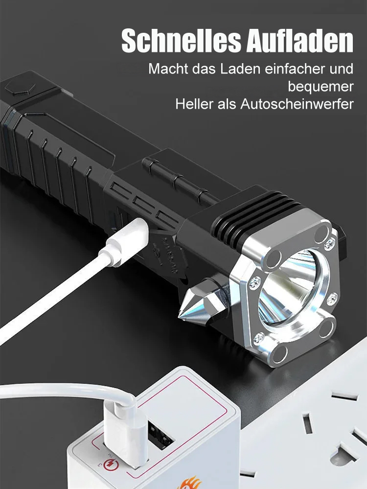 【Speziell für USAR-Team aus den USA】Rettungs- und Flucht-Taschenlampe