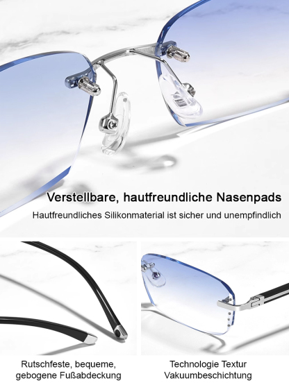 Automatische Zoom-Brille mit Anti-Blaulicht-Effekt, kann 99,9 % des blauen Lichts blockieren, -7 bis +7 passt sich automatisch Ihren Sehbedürfnissen an, lebenslange kostenlose Garantie