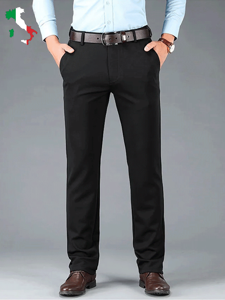 Herren Frühling und Sommer gerade "bügelfrei und knitterfrei" lockere lässige High-End-Slim-Anzughose👖